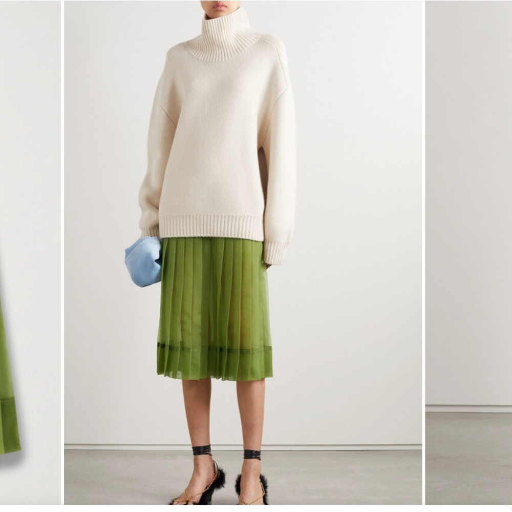 NWT. Khaite Tudi Organza Skirt